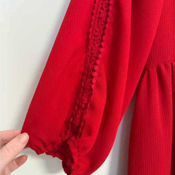 New York & Company Vibrant Red Dress - Picture 3 of 7